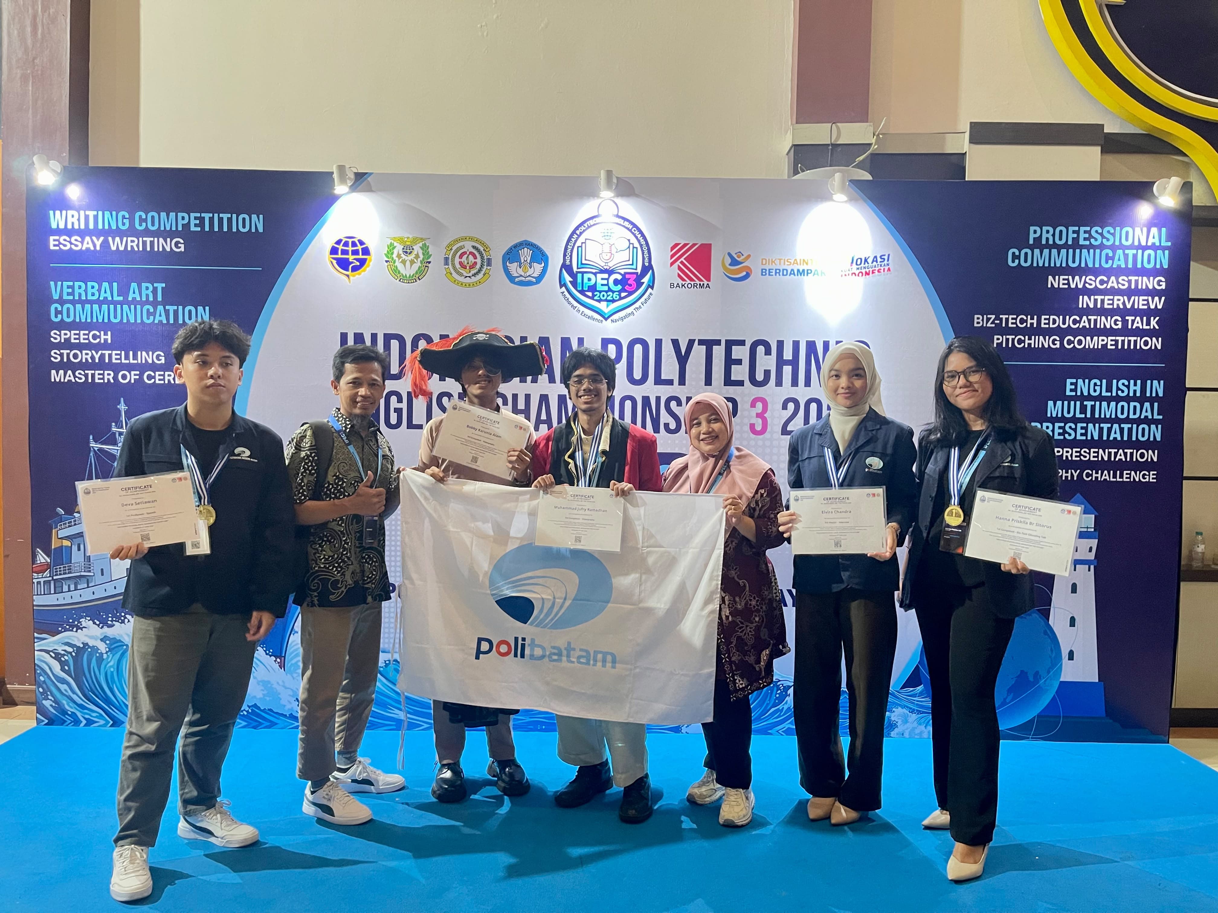 1st Competent – Biz-Tech Indonesian Polytechnic English Championship (IPEC) III