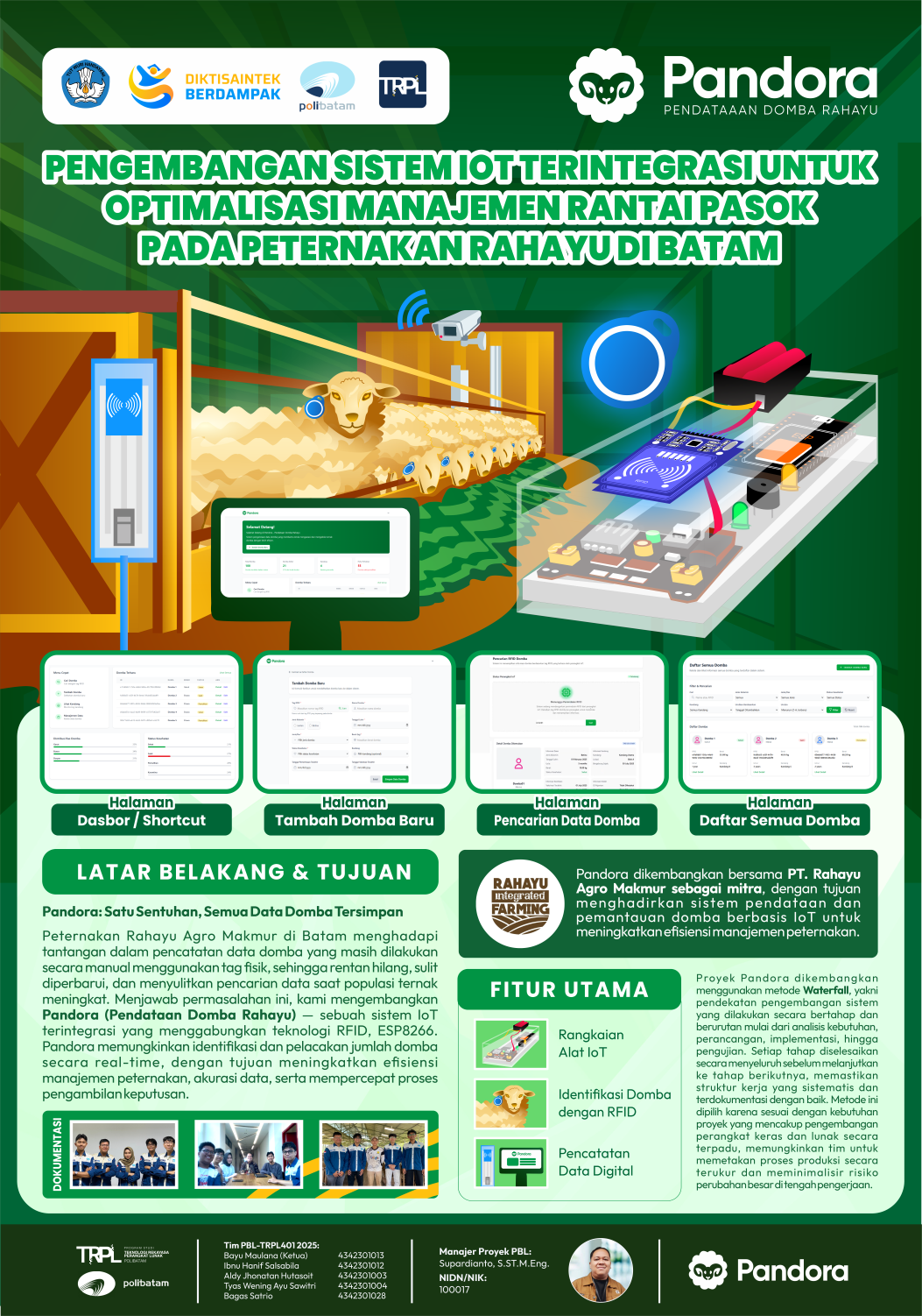 Pengembangan Sistem IoT Terintegrasi untuk Optimalisasi Manajemen Rantai Pasok Pada Peternakan Rahayu di Batam